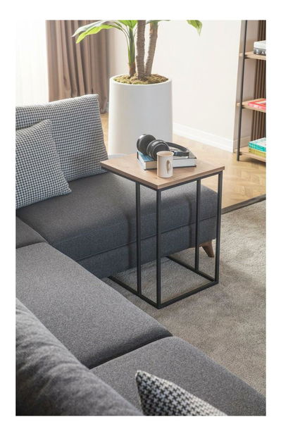 Pomoćni stolić Medlakena (borovina + crna)