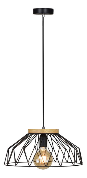 Visiaca lampa Tarok (čierna + prírodná)