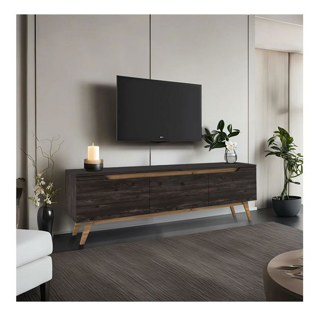 TV stolić/ormarić Dracula (crna + orah)