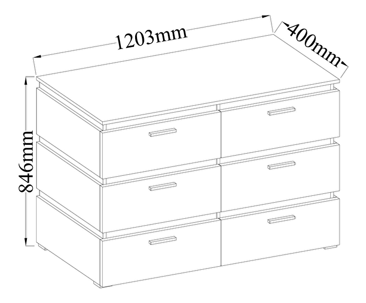 Komoda Fabian DA20 6S