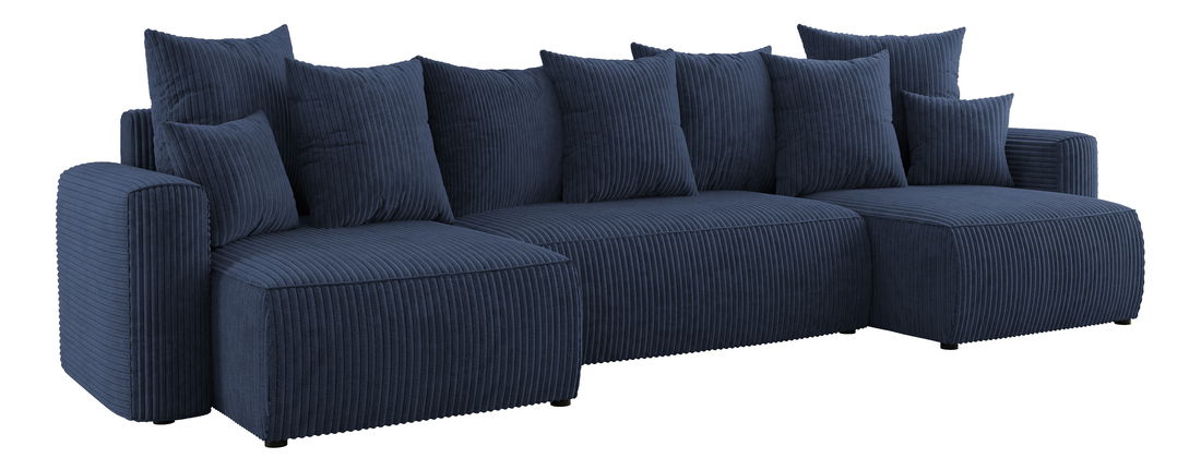 Kutna garnitura Denia U (tamnoplava)