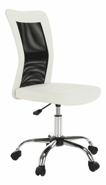 Fotoliu de birou Indi (negru + Alb)