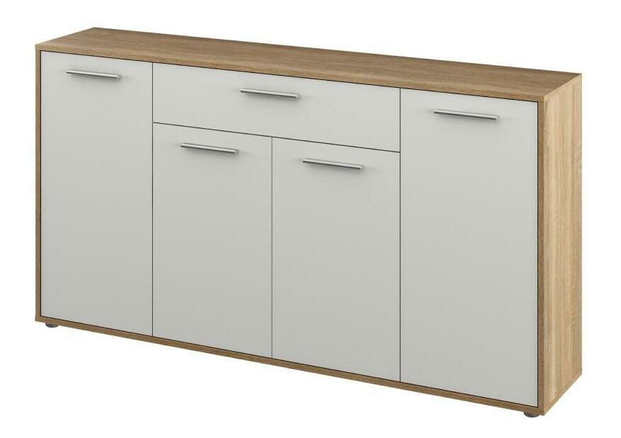 Komoda Lunea (dub sonoma + biela) 