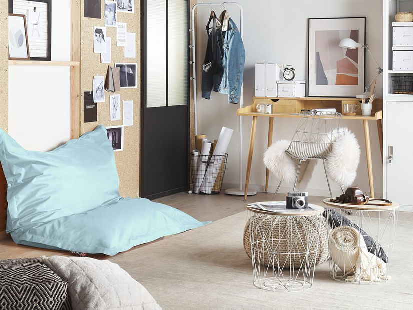 Poťah na sedací vak 140 x 180 cm Fiamma (svetlomodrá)