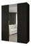 Dulap de haine 150 cm Mirabella 2 (Negru + Auriu)