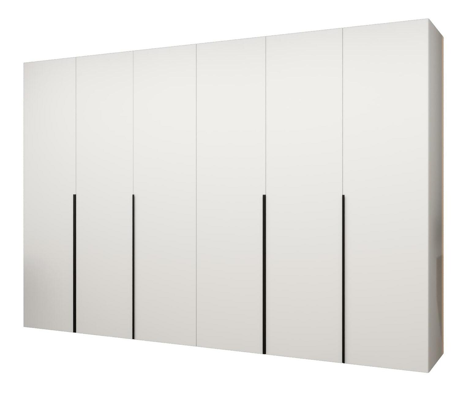 Šatníková skriňa 300 cm Alice 1 (biela + čierna)