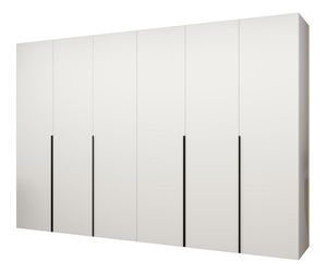 Dulap de haine 300 cm Alice 1 (alb + Negru)