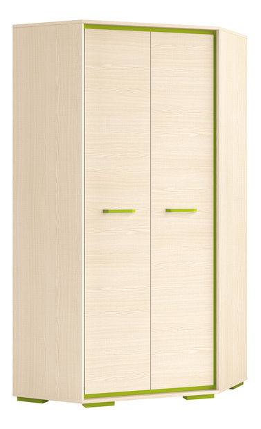 Rohová šatníková skriňa Bonti 01