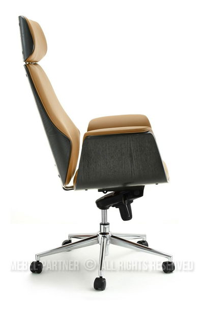 Fotel Lionel (Karamell + Króm)