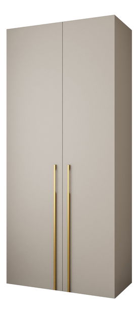 Šatníková skriňa 110 cm Carmela 50-3 (kašmír + zlatá)