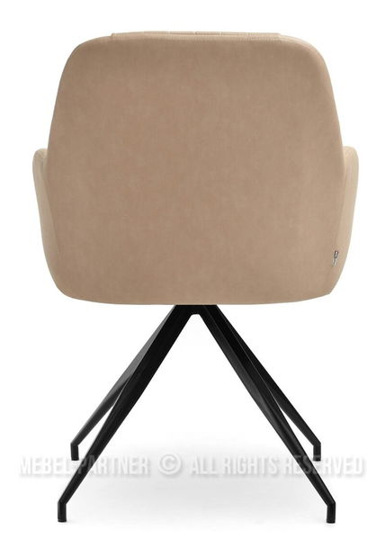 Stolička Cruz (béžová + čierna)