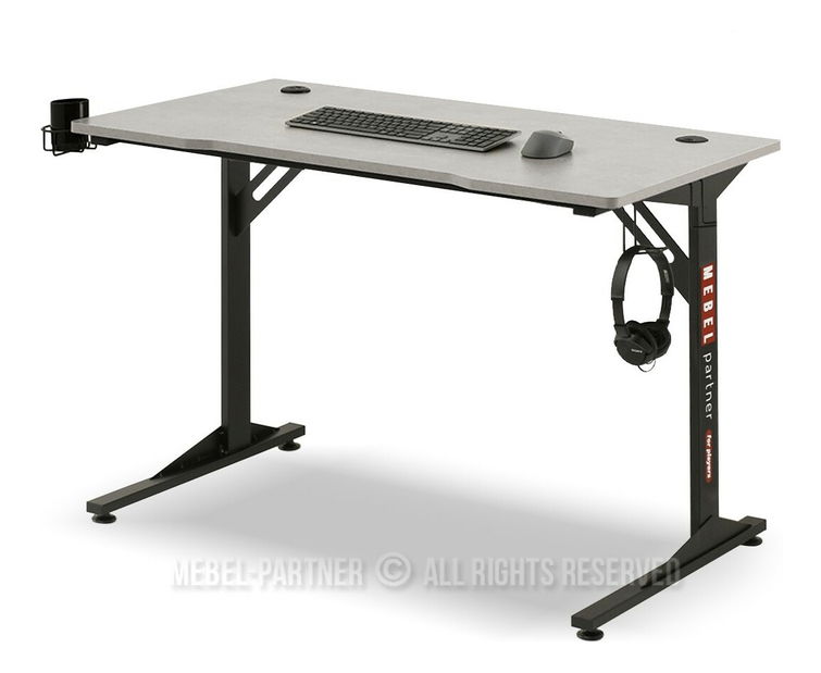 PC stolík Matts 115 (betón + čierna)