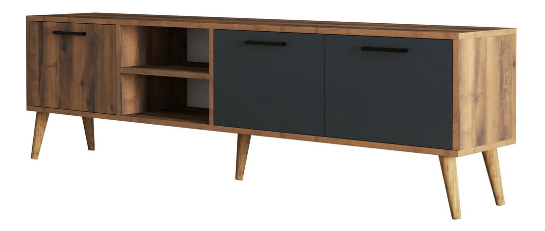 TV asztal/szekrény Essex 1 (dió + antracit)