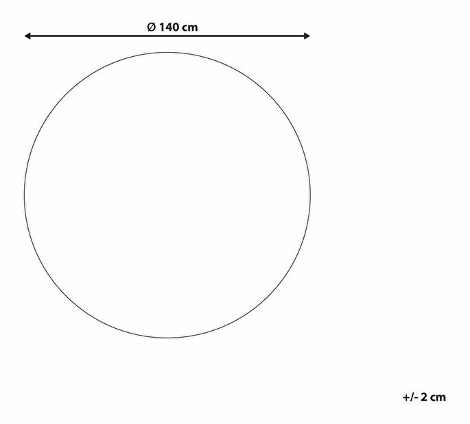 Covor ⌀ 140 cm Gesy (bej)