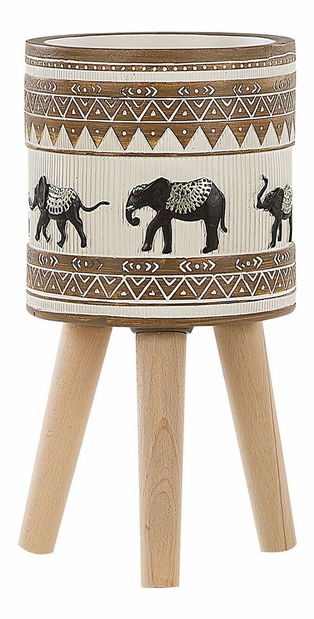 Stojanový kvetináč Kotru (čiernobiela)