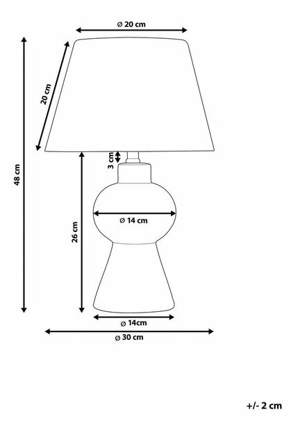Stolná lampa Finn (oranžová)