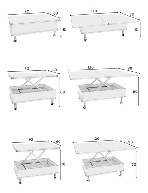 Konferenčný stolík Adat (Biela)
