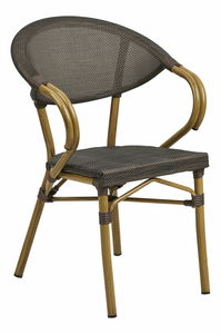 Záhradná stolička Celmira (tmavohnedá)