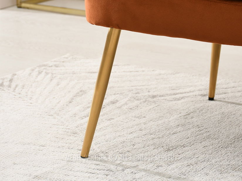 Canapea Etimee S (cupru + negru)