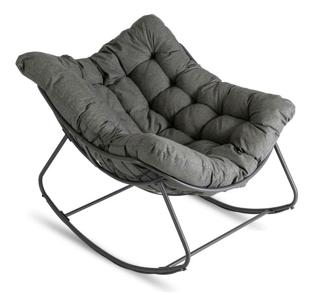 Fotelja za ljuljanje Levantado (siva) 