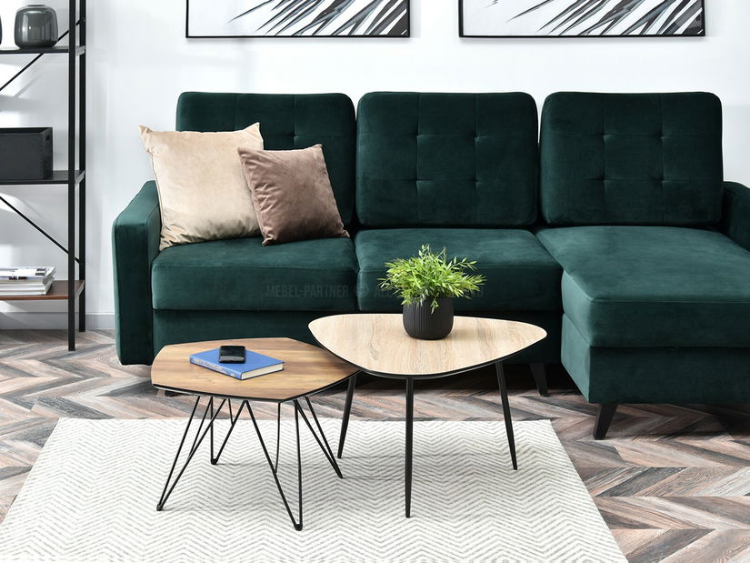 Stolić za kavu Rossi Zest Xl (sonoma + crna)