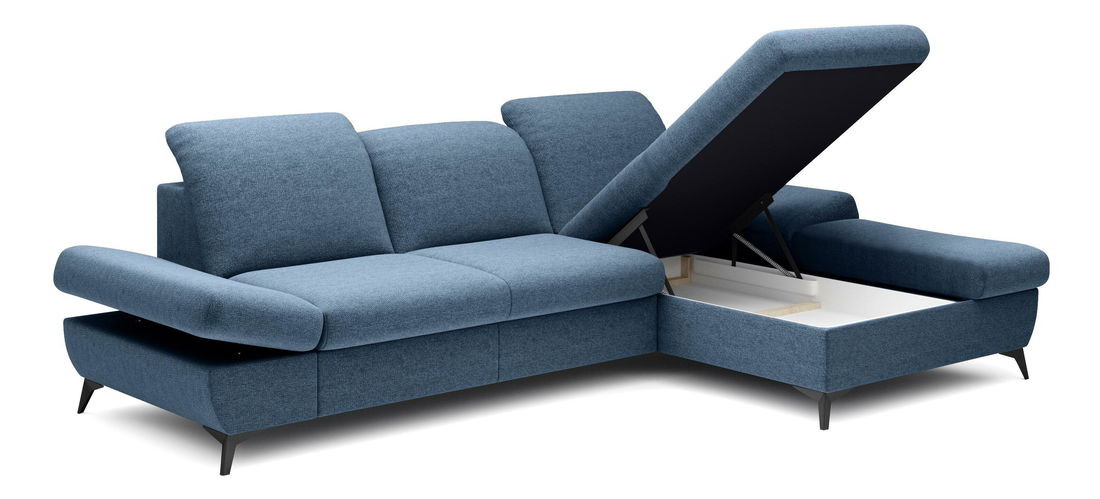 Sarok ülőgarnitúra Harpie (kék) (J)