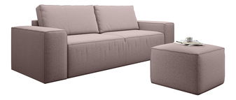 Sofa Shala 101 (svijetlo ružičasta) (s tabureom)