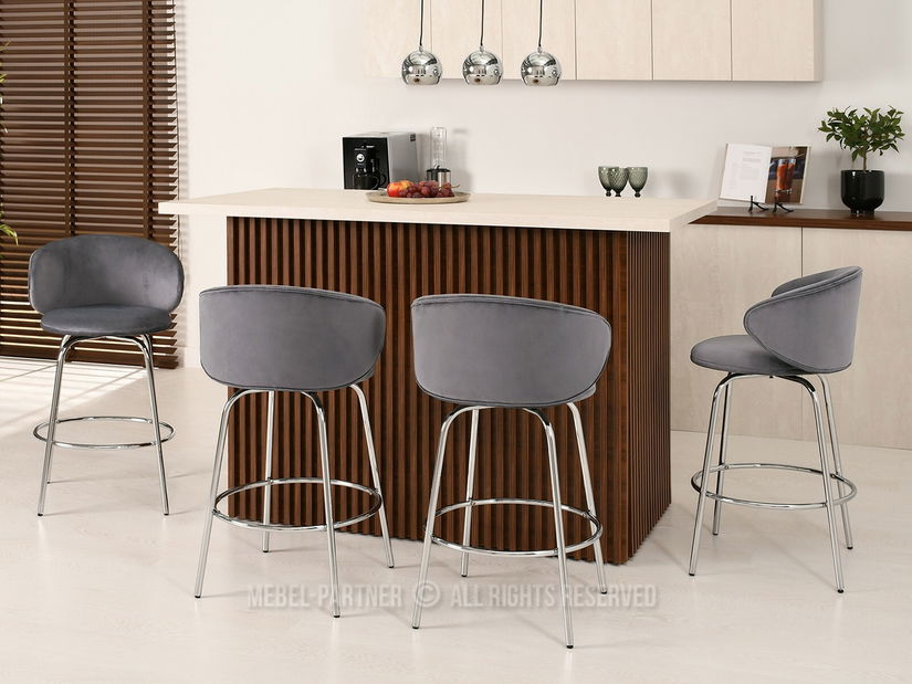 Scaun Jared (grafit + auriu)