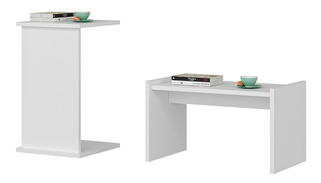 Măsuță laterală Tedani (alb)