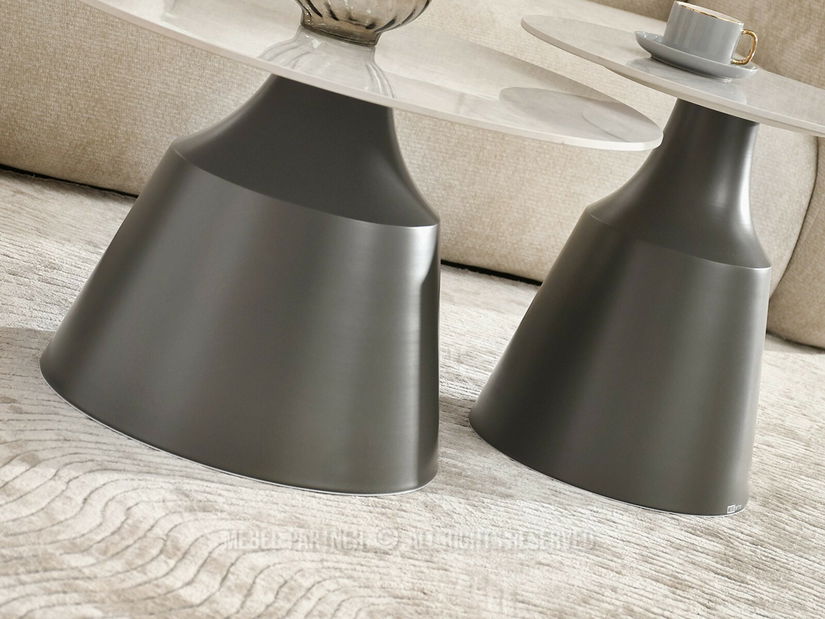 Stolić za kavu Alfiler (mramor + siva)