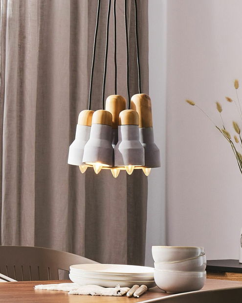 Závesná lampa Acura (svetlosivá) 5D