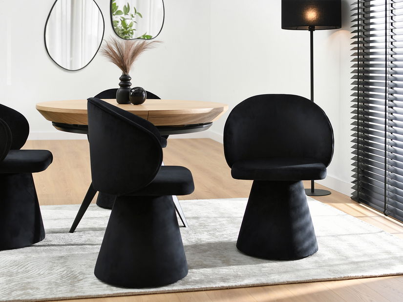 Jedálenská stolička Simulada (čierna)