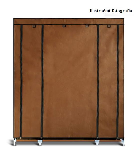 Gardrób rendszerező Metin (barna)