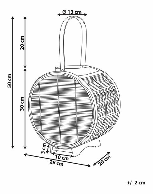 Svietnik Blossom (prírodná)