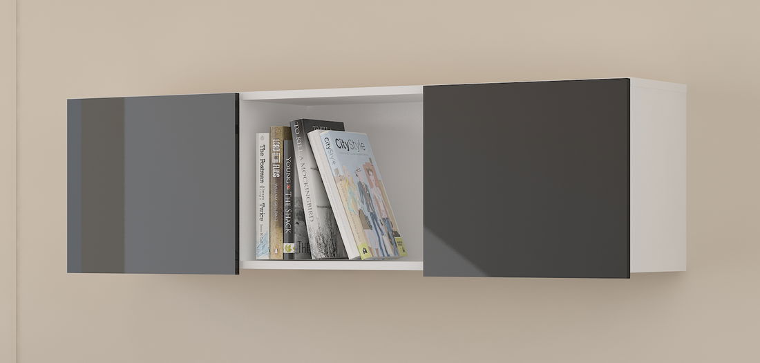 Raft Upwell alb + Negru lucios