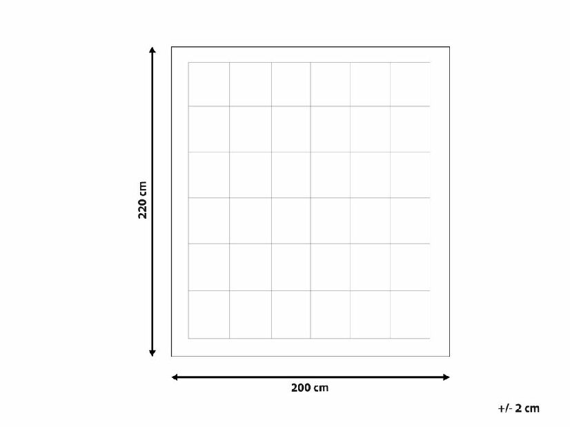 Takaró 200x220 cm RIJEKA (pamut) (fehér)