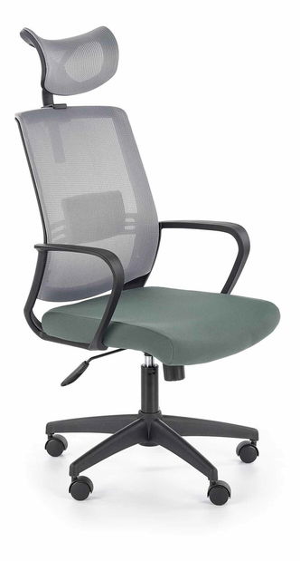 Fotoliu de birou Aretta (Negru + Gri)