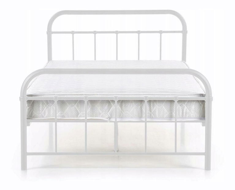 Pat metalic 120 cm Pavot (alb) (cu somieră)