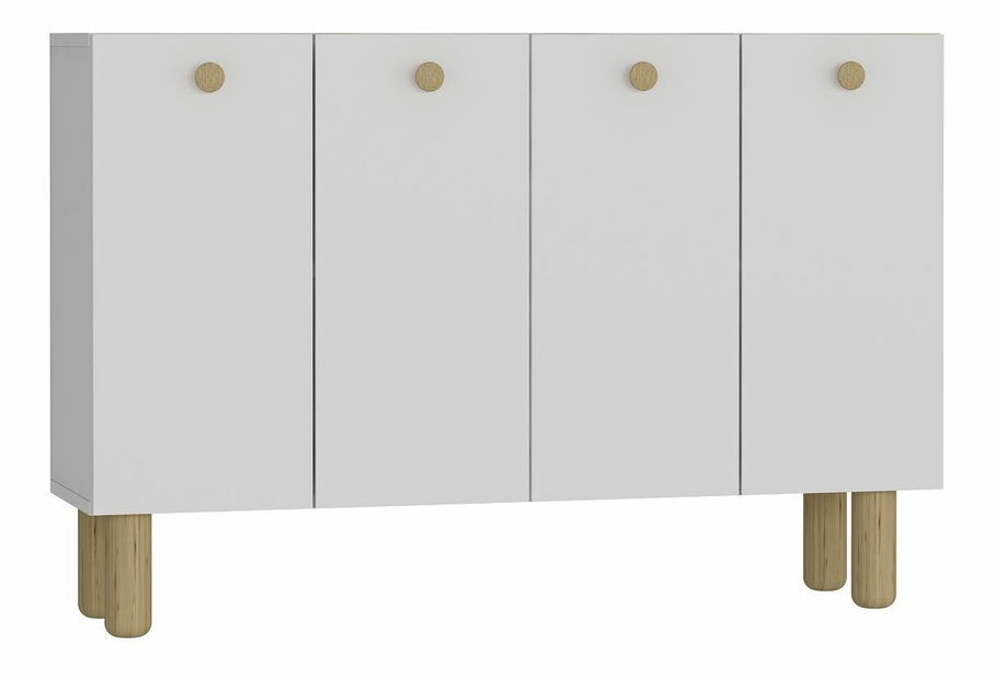 Skrinka Ilaya (biela + dub zafírový)