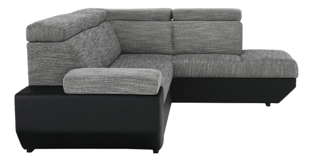 Rohová sedačka Anoral čierna + melír (P)