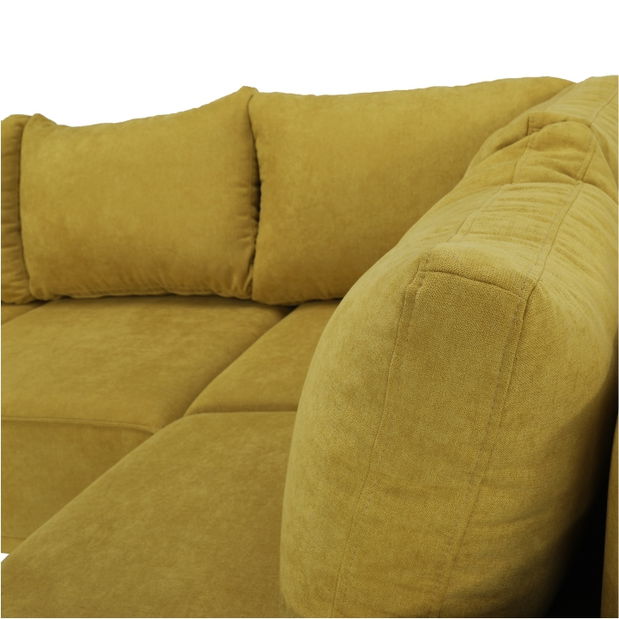 Rohová sedačka Lerat (horčicová) (P)