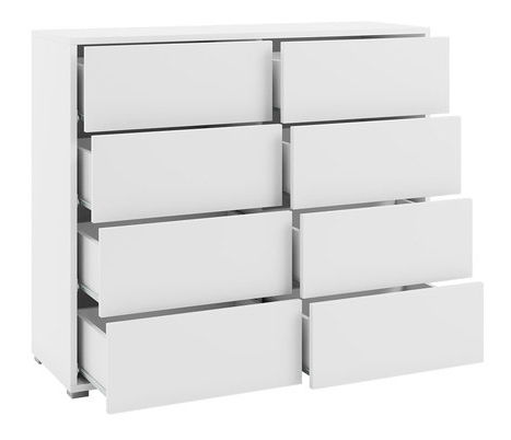 Komoda s ladicama Alkyra K8SZ AK06 (bijela)