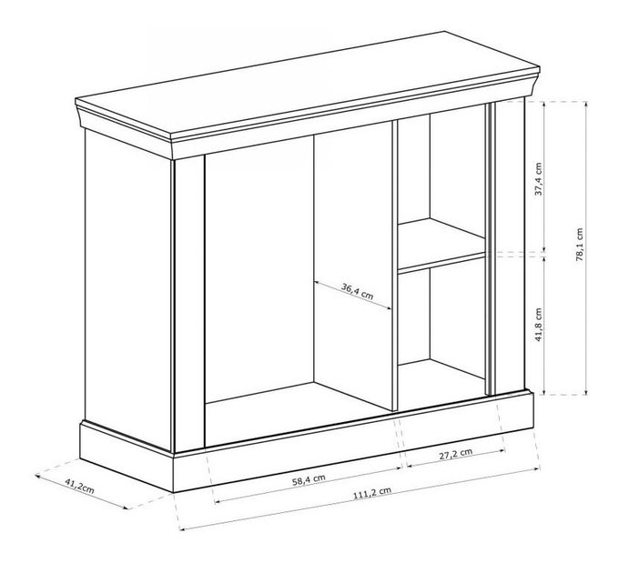 Komód Atena 02 (arany craft)