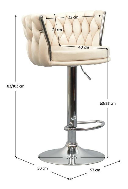 Barová stolička Bran (béžová)