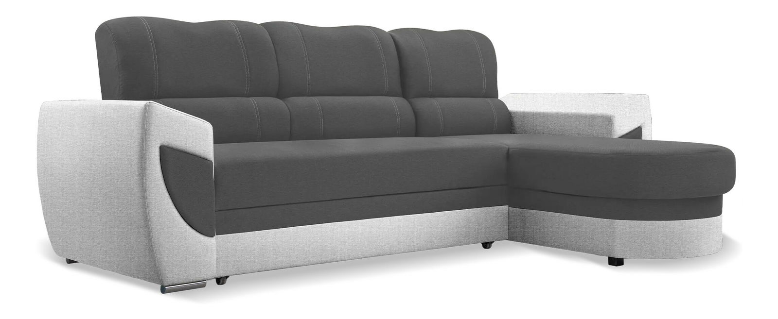 Sarokkanapé Trento (szürke + világosszürke) (J)