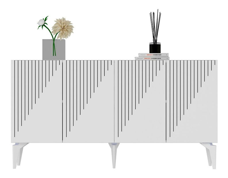 Ormarić Tomune 2 (bijela + crna)