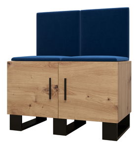 Set mobilier pentru hol Amanda 19 (Stejar artisan + Albastru)