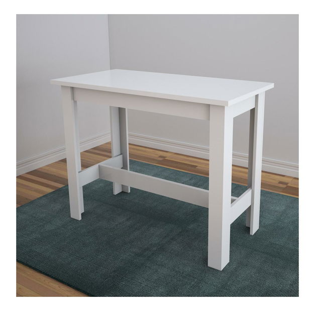 Masă sufragerie Barbra (pentru 4 persoane) (alb)