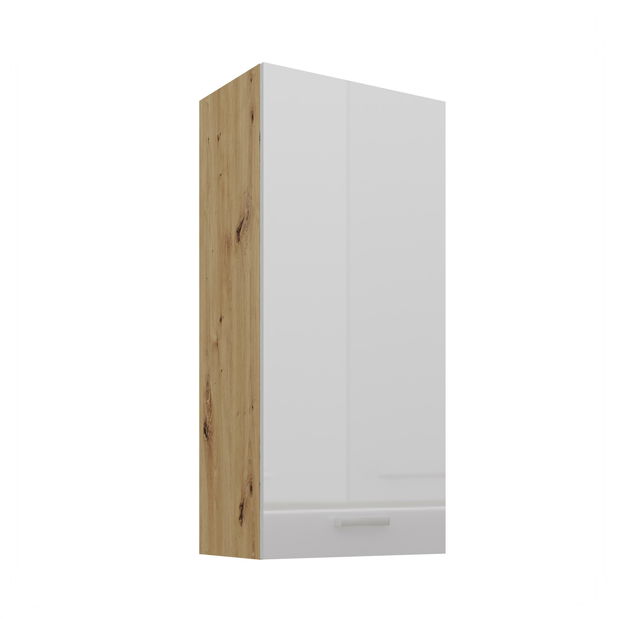 Horná kuchynská skrinka Arryn 50 G-108 1F (korpus: dub artisan / front: lesk biely)