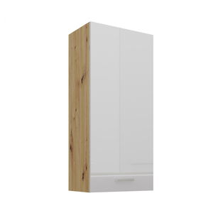 Horná kuchynská skrinka Arryn 50 G-108 1F (korpus: dub artisan / front: lesk biely)